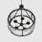 20'' 5-Light Drum Chandelier With Glass Shade-513585463