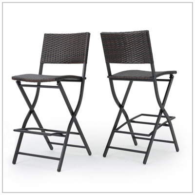 Akshaye 28" Patio Bar Stool by Lark Manor