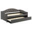 Lit de jour simple tapissier avec couchette Tremont Grey