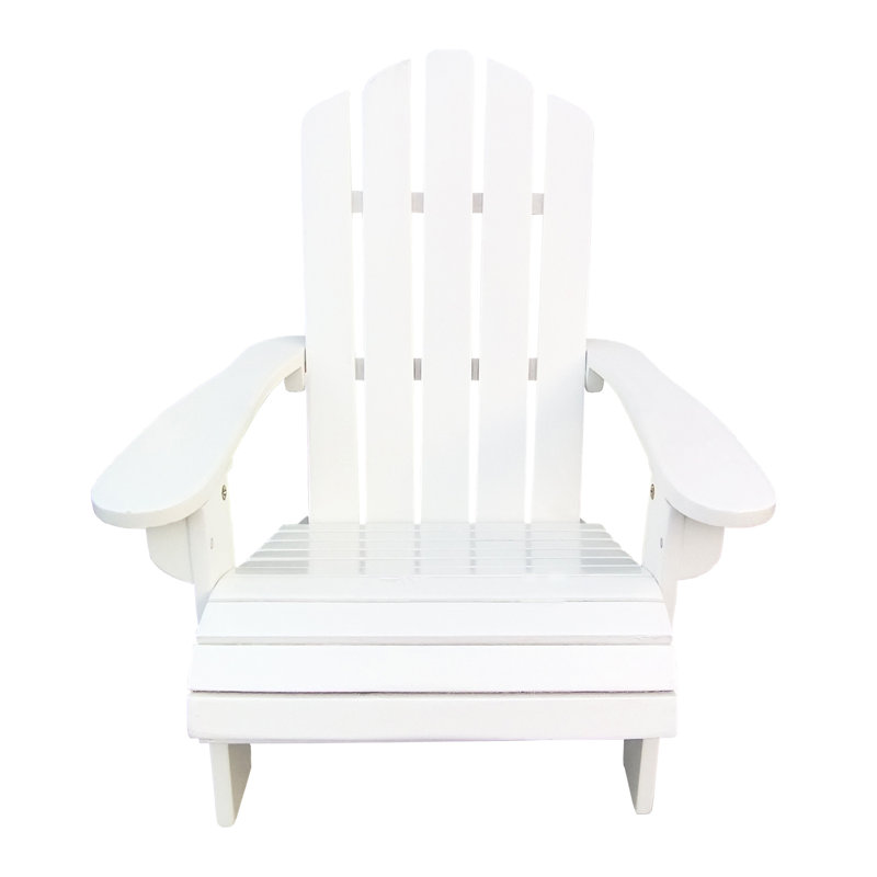 Chaise en bois massif blanc pour - Détendez-vous avec style sur le patio, la terrasse, le porche, le jardin, au bord de la piscine, facile à assembler, support de poids de 110 lb