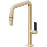 Pull-Down Kitchen Faucet With Button Sprayer - Quad Spout