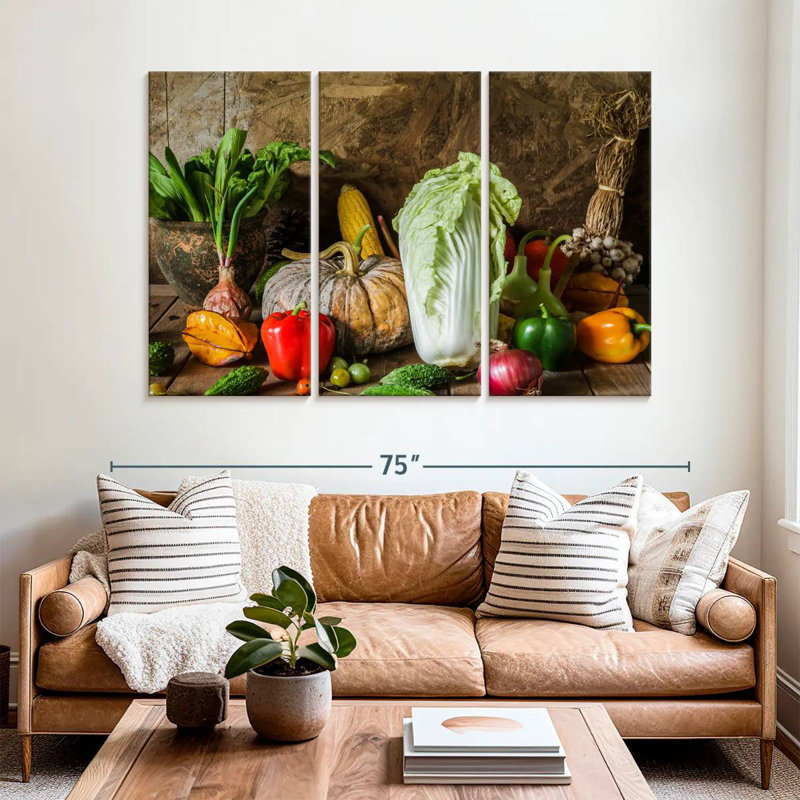 Yarlin Vegetables, 42" H x 65" W