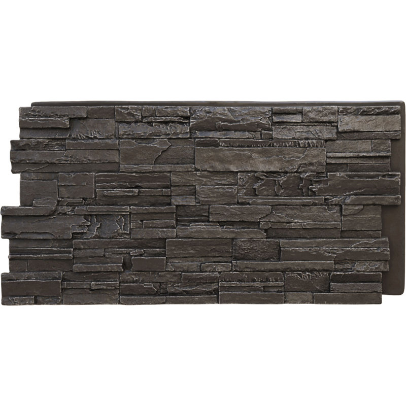 EverStone Cascade Faux Stone Panel, River Moss
