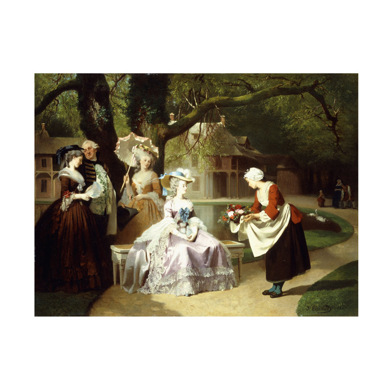Art sur toile, Joseph Caraud, Marie Antoinette et Louis 16, H 14 po x l 19 po