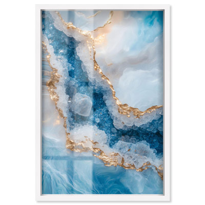 Décoration murale en forme de topaze en fusion Geode par Art Remedy