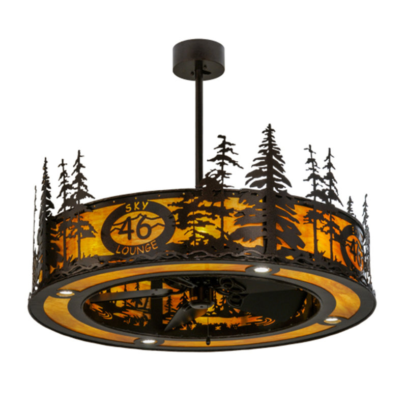 Tall Pines Downrod Ceiling Fan