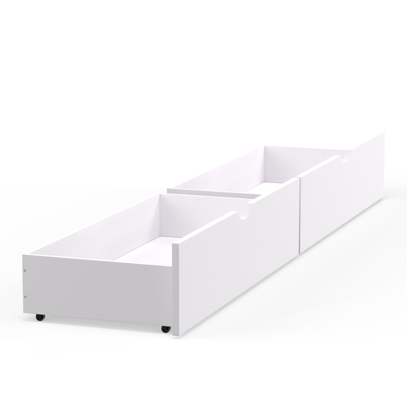 Tiroirs de rangement sous le lit, Blanc