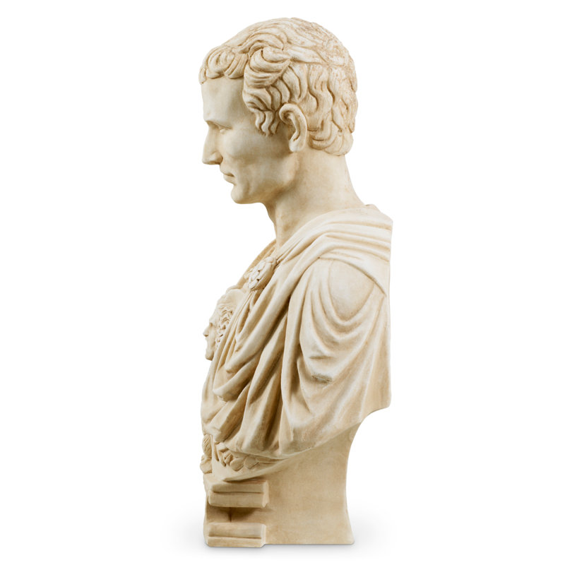 Bust of Julius Caesar Marble Antique Look
