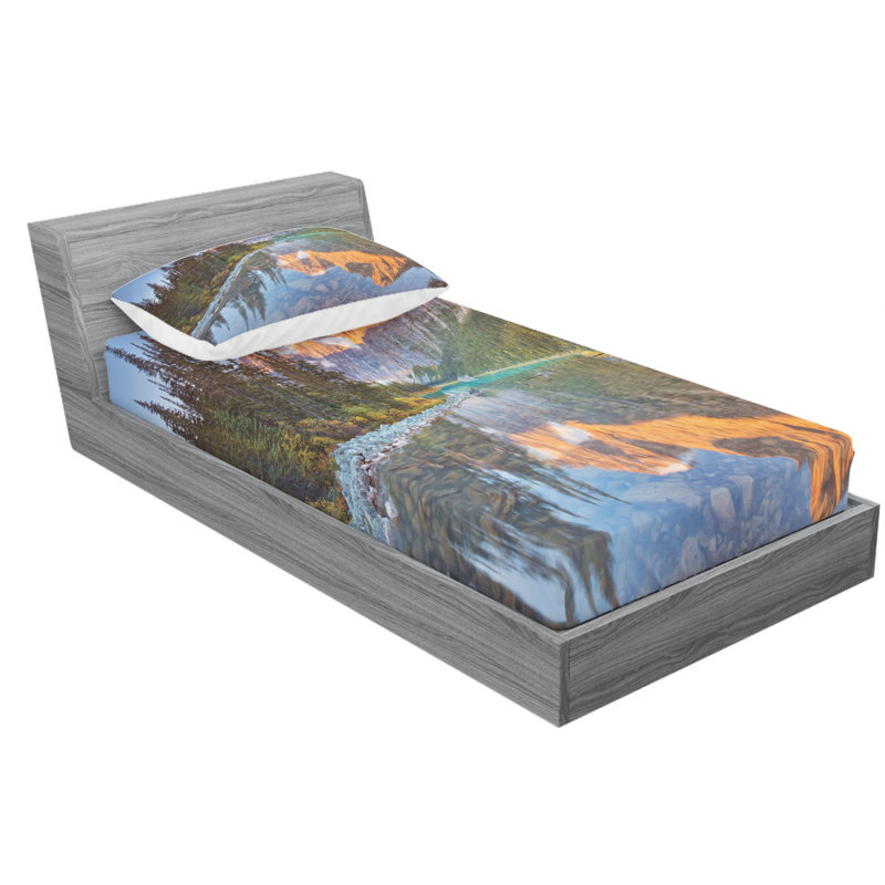 Microfiber Sheet Set, Twin Sheet Set with Fitted Sheet