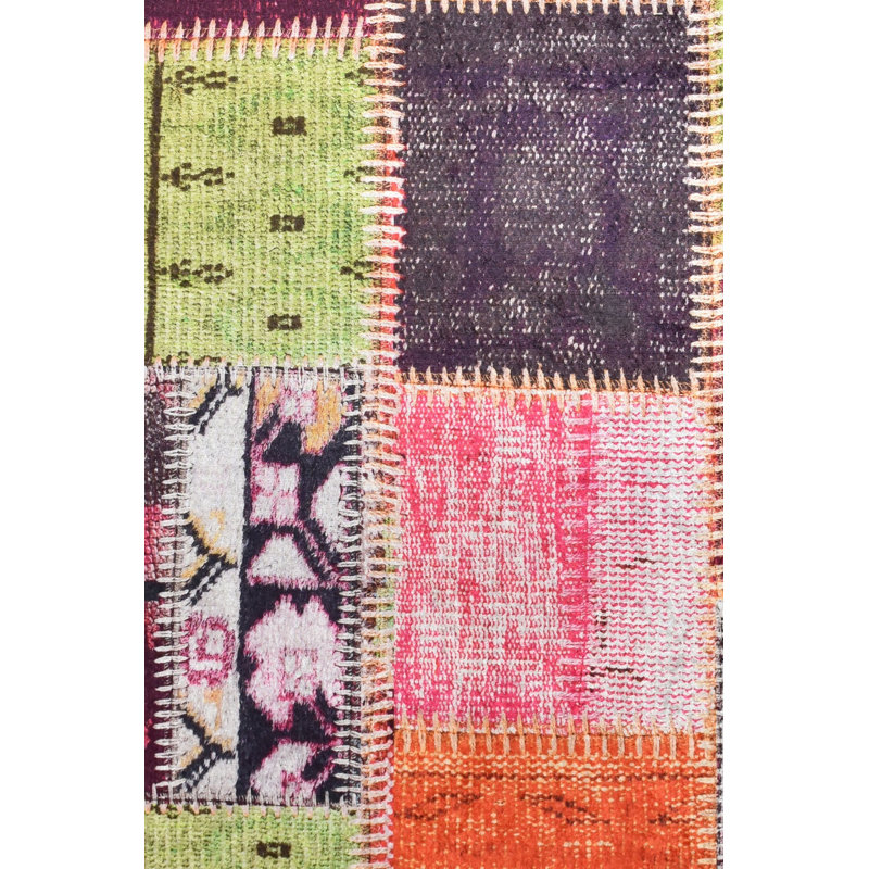 Premium Machine Washable Carpet, 4.6 x 6.2 ft, 100% Polyester, 0.2 in Pile Height | Antibacterial & Non-Slip Underside | Durable with 700 g/m² | Easy Care, Ideal for Living Room & Bedroom Décor