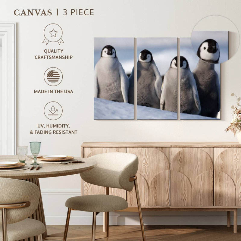 Brampt Emperor Penguin Chick Waddle, 32" H x 50" W