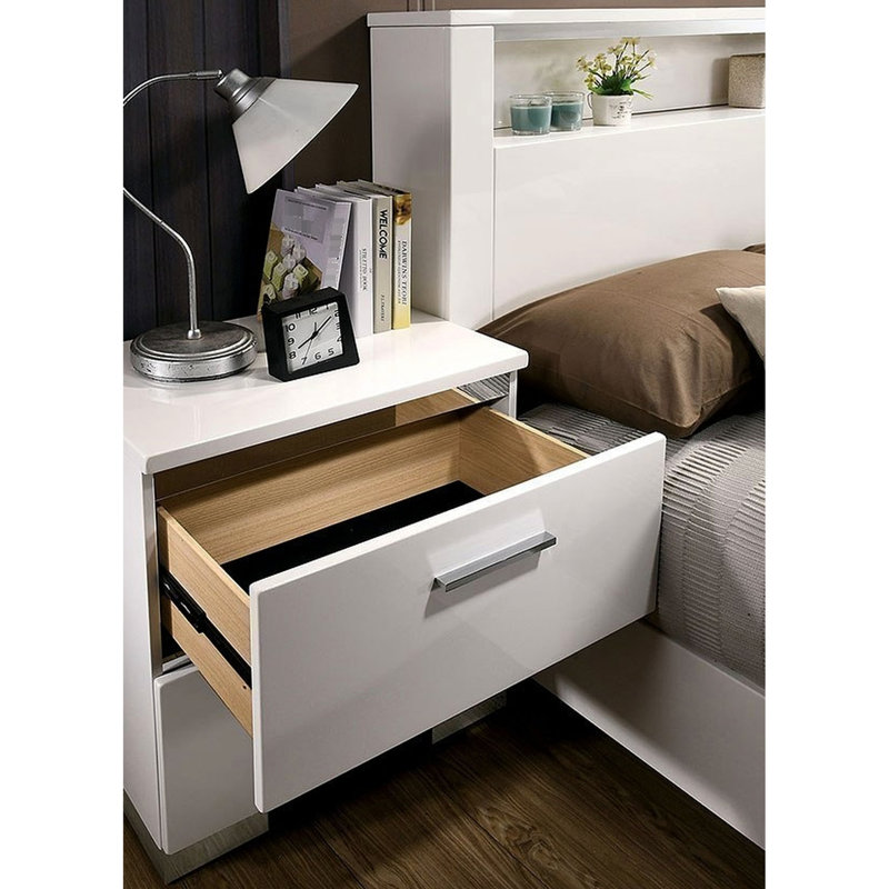 Table de chevet Modern, Blanc