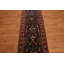 Tapis oriental en laine bleu marine / brun / vert 2 pi 3 po x 104 pi