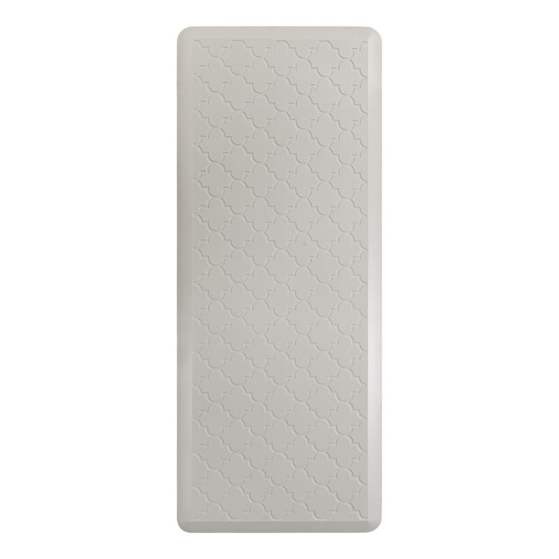 Tapis de cuisine antidérapant Bayonville, Rectangle 2 pi x 5 pi, Gris