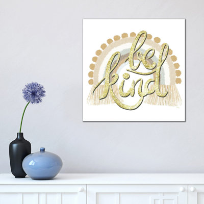 Be Kind Rainbow by Heidi Kuntz - Wrapped Canvas Gallery-Wrapped Canvas Giclée