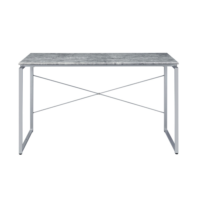 Bureau d'écriture rectangulaire en faux béton