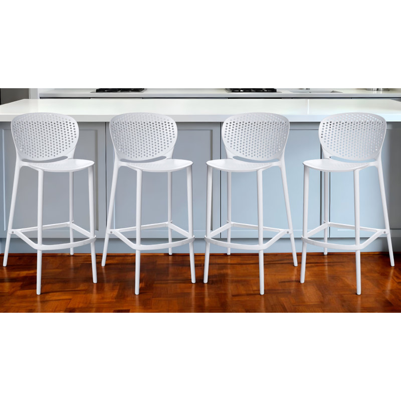 Anferny Counter Stool, Bar Stool (30" Seat Height), White
