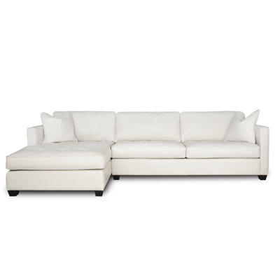 Arizona 132" Wide Genuine Leather Sofa  Chaise