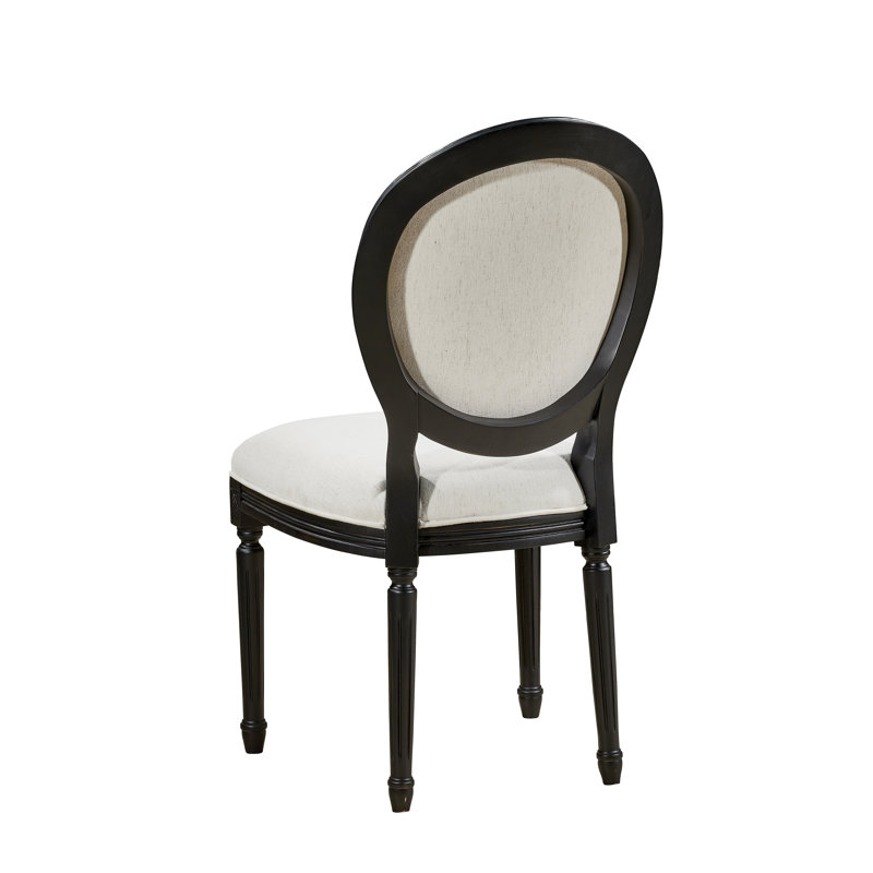 Chaise d'appoint en tissu Somerdale, Noir, noir, noir, noir