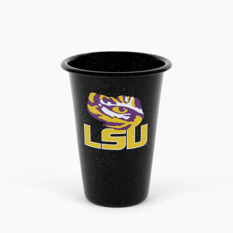 Crow Canyon Enamelware Louisiana State (LSU) 14oz Tumblers