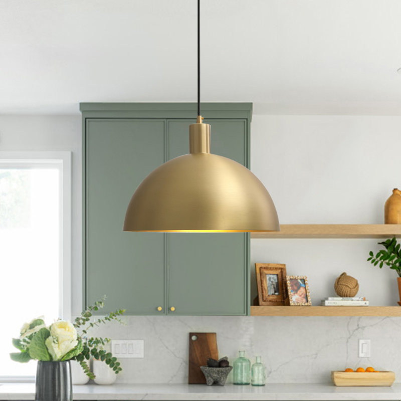 Steinmar 1-Light Industrial Dome Pendant Light
