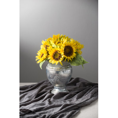 D7x9.5" Handmade Ceramic Table Vase