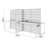 Rectangle 4 Person Cubicle with Cable Management-49662978