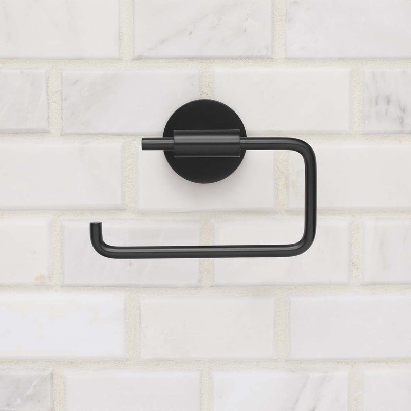 Neo Wall Mount Toilet Paper Holder, Matte Black