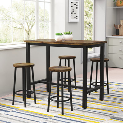 Bethal 4 - Person Four Leg Base Dining Set