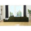Salon, en forme de L, tissu, aucun assemblage requis pour le revêtement minimaliste d'appartement, requis