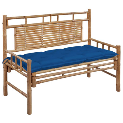 Banc de jardin en rotin / bambou Wingert