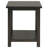 Distressed Java Wood End Table With Shelf