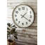 Horloge murale ronde noire et blanche