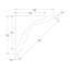 4-5/8 in x 4-5/8 in x 78-3/4 in Primed White Plain Polystyrene Crown Moulding