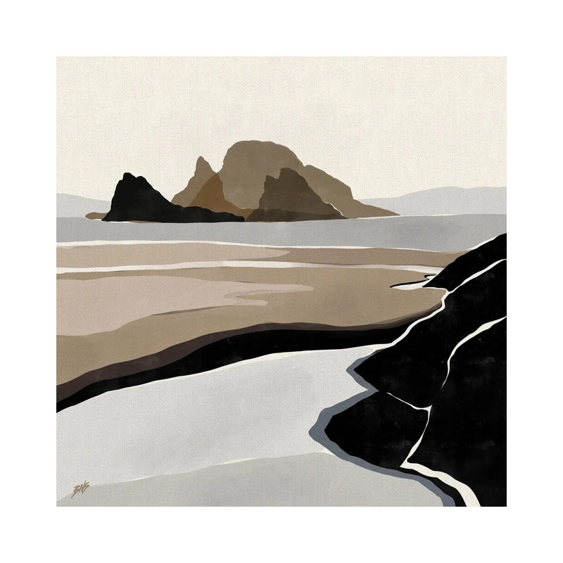 "Still Water" par Bria Nicole, impression d’art graphique, Pas de tapis, H 26 po x l 26 po x P 1,5 po, Toile tendue