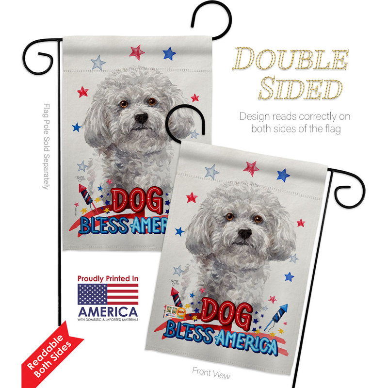 Double Sided 18.5'' H x 13'' W Polyester Animal Garden Flag