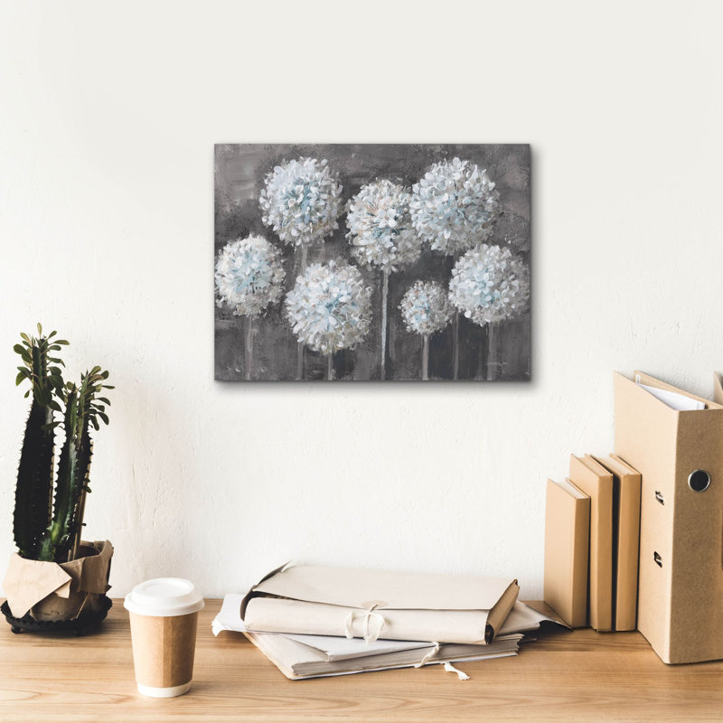 'Simple Agapanthus Gray'  by Danhui Nai Canvas Wall Art