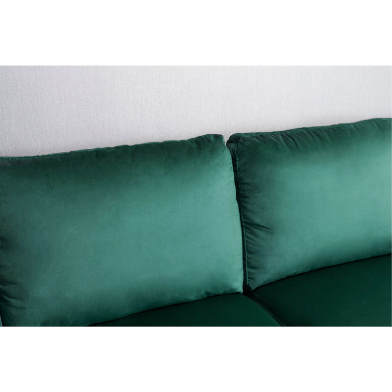 Séduisante avec mousse haute et structure stable: base en bois massif en tissu relax