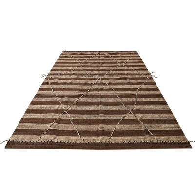 Tapis brun 6x9 Pinson