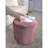 Shimon Cylinder Pouf,  Blush Pink-202257342