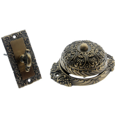 Solid Brass Ornate Twist Bell