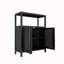 Armoire de salle de bain autoportante en bambou avec tablette réglable