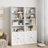 Tall Bookcase, Wooden 6 Shelf Bookshelves-1117535551
