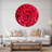 Pink Aster Flower Petals Close up - Modern wall clock-34141055