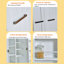 Armoire de cuisine, armoire autoportante avec portes et tablettes réglables, petite armoire de cuisine