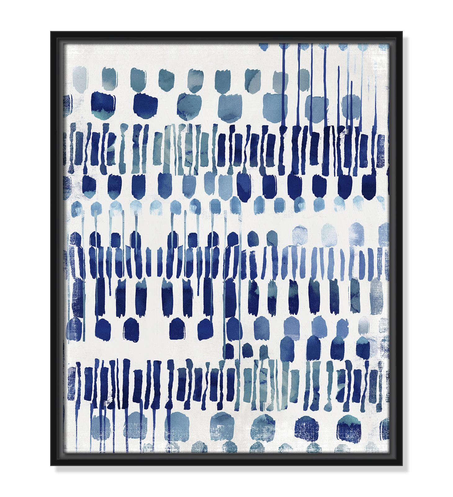 Fynn "Continuously I" Painting by Eva Watts, No Matte, Black Framed Canvas, 21.5" H x 17.5" W x 2" D