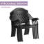 Ensemble repas de patio avec table ronde Ansharah, coussins rouges inclus-109010136
