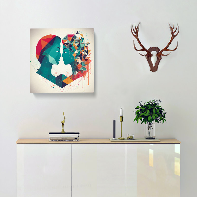 Modern Wall Art - Wrapped Canvas, 35cm H x 35cm W x 3cm D