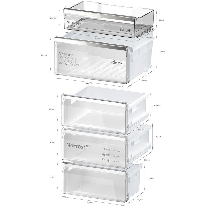 Free-Standing Fridge-Freezer