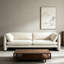 Sofa recouvert de lin beige